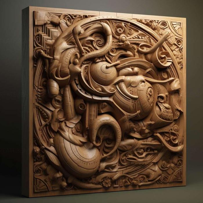 نموذج ثلاثي الأبعاد لآلة CNC 3D Art 